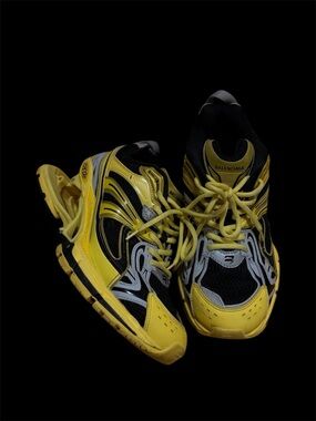 Balenciaga Yellow Black & White Runner Sneakers